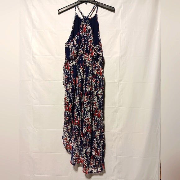 Gorgeous EUC Women's Spaghetti Strap Asymmetrical Midi Dress, Size Large - Picture 9 of 9